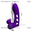 Vibrador para dedo con estimulador de clitoris 